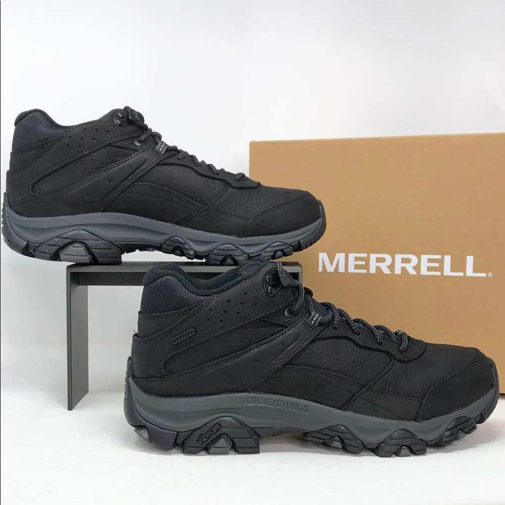 Merrell Moab Adventure 3 Mid Men’s Black Waterproof Hiking Boots - Size 9.5